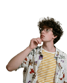 Person in striped shirt